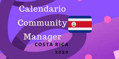 Calendario Community Manager costa rica 2020